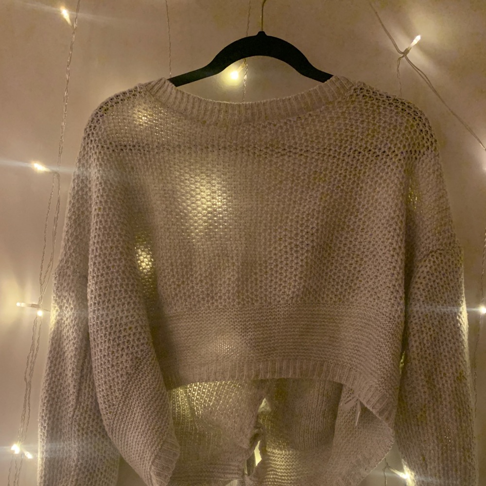 Cute Express Crop Top Sweater